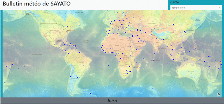 GIF de l'utilisation de la carte